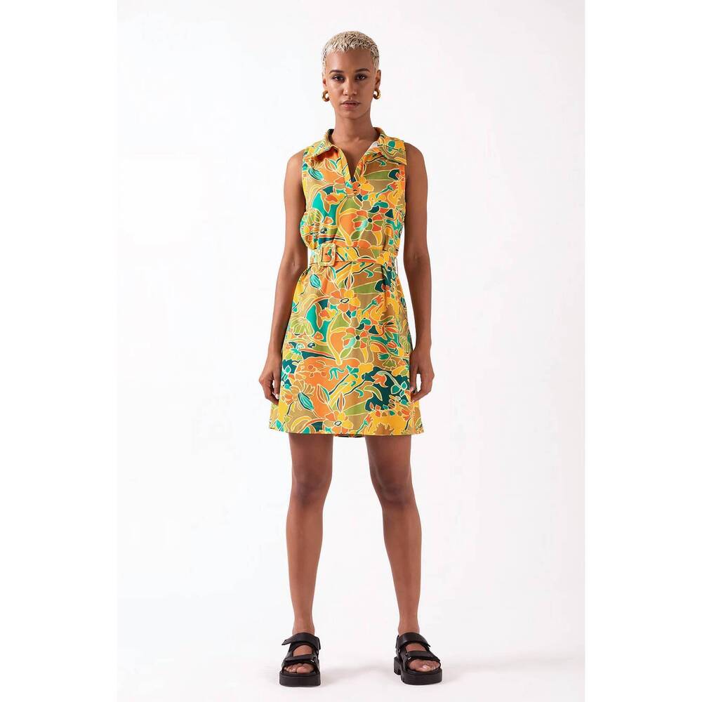 NEW CELINA MOON amina mini dress in sage zuhayara